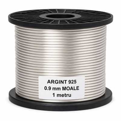 Sarma de argint 0.9 mm Moale -foarte maleabila 1 metru