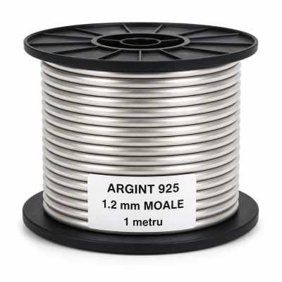 Sarma de argint 1.2 mm moale -foarte maleabila 1 metru