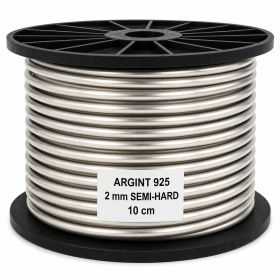 Sarma de argint 2 mm Semi-Hard 10 cm