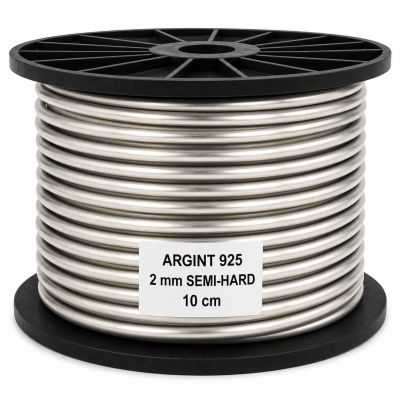 Sarma de argint 2 mm Semi-Hard 10 cm