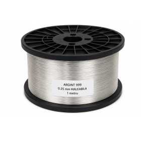 Sarma de argint WR 999 grosime 0.25mm foarte maleabila 1 m