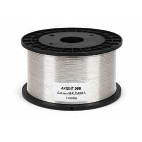 Sarma de argint WR 999 grosime 0.4mm foarte maleabila 1 m