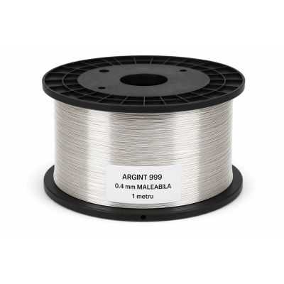 Sarma de argint WR 999 grosime 0.4mm foarte maleabila 1 m - bijuterii personalizate din argint | simoshop