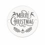 Bănuț argint 925 cu mesaj Merry Christmas cu reni gravat în