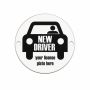 Element brățară șofer nou New Driver din argint 925, charm rotund gravat 16.5x16.5 mm E0777