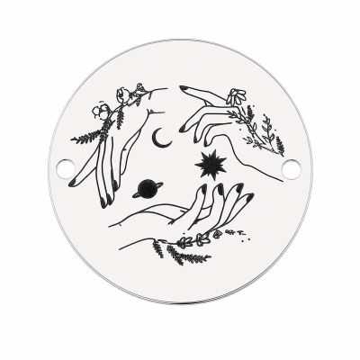 Element brățară mistic mâini argint 925