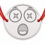 Brățară argint 925 cu bănuț emoji, șnur reglabil — cadou simbolic B-E1050