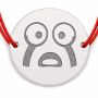 Brățară argint 925 cu bănuț emoji, șnur reglabil — cadou simbolic B-E1045