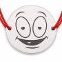Brățară argint 925 cu bănuț emoji, șnur reglabil — cadou simbolic B-E1042