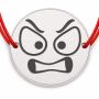 Brățară argint 925 cu bănuț emoji, șnur reglabil — cadou simbolic B-E1048