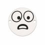 Charm emoji mirat din argint 925, gravură laser 16.5mm E1049