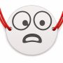 Brățară argint 925 cu bănuț emoji, șnur reglabil — cadou simbolic B-E1049