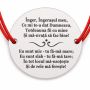 Brățară argint 925 cu bănuț rugăciunea Înger, Îngerașul meu, șnur reglabil — cadou simbolic B-E2144