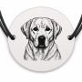 Brățară argint 925 · bănuț portret de Labrador Retriever