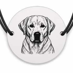 Brățară argint 925 · bănuț portret de Labrador Retriever