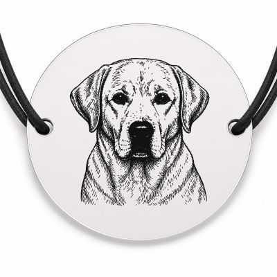 Brățară argint 925 · bănuț portret de Labrador Retriever