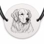 Brățară argint 925 · bănuț portret de Golden Retriever