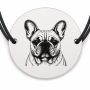 Brățară argint 925 · bănuț portret de Bulldog Francez