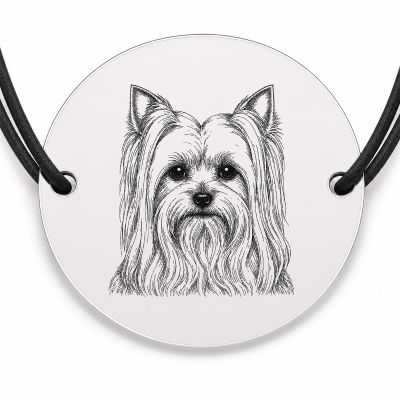 Brățară argint 925 · bănuț portret de Yorkshire Terrier