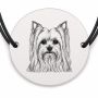Brățară argint 925 · bănuț portret de Yorkshire Terrier