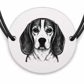 Brățară argint 925 · bănuț portret de Beagle