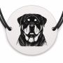 Brățară argint 925 · bănuț portret de Rottweiler