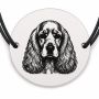 Brățară argint 925 · bănuț portret de Cocker Spaniel