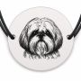 Brățară argint 925 · bănuț portret de Shih Tzu