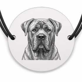Brățară argint 925 · bănuț portret de Cane Corso