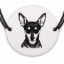 Brățară argint 925 · bănuț portret de Pinscher pitic