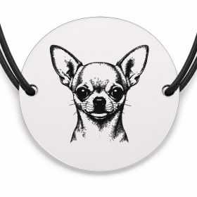 Brățară argint 925 · bănuț portret de Chihuahua