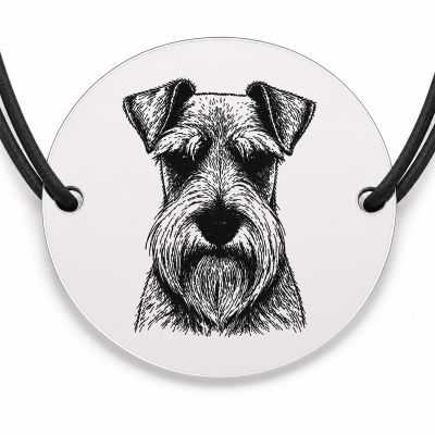 Brățară argint 925 · bănuț portret de Schnauzer pitic