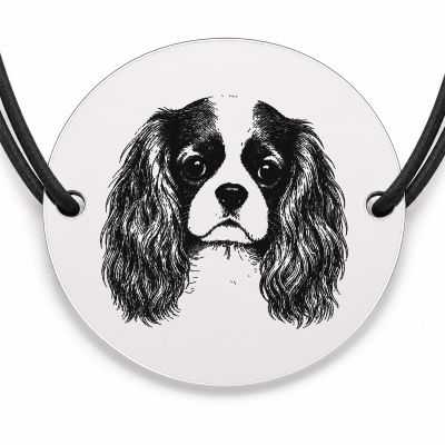 Brățară argint 925 · bănuț portret de Cavalier King Charles
