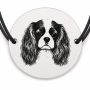 Brățară argint 925 · bănuț portret de Cavalier King Charles