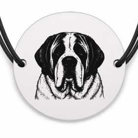 Brățară argint 925 · bănuț portret de Saint Bernard