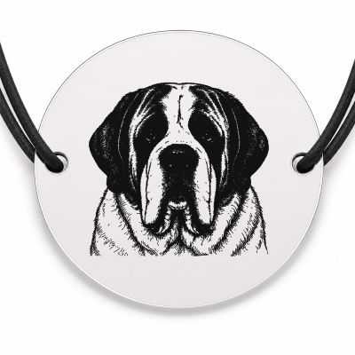 Brățară argint 925 · bănuț portret de Saint Bernard