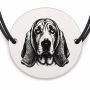 Brățară argint 925 · bănuț portret de Basset Hound