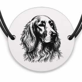 Brățară argint 925 · bănuț portret de Setter Irlandez