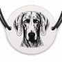Brățară argint 925 · bănuț portret de Weimaraner