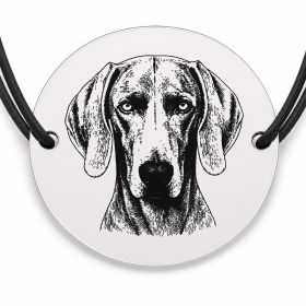 Brățară argint 925 · bănuț portret de Weimaraner