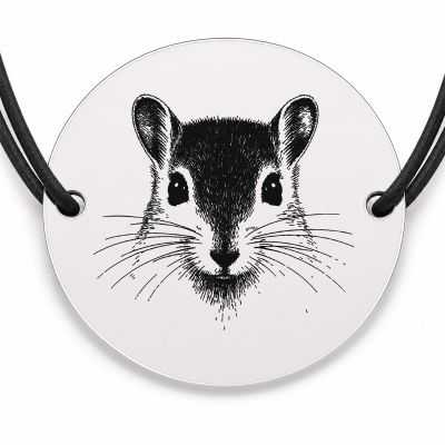 Brățară argint 925 · bănuț portret de gerbil