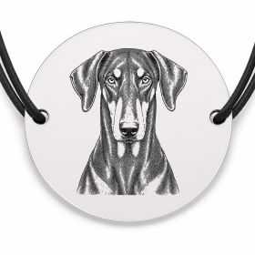 Brățară argint 925 · bănuț portret de Doberman