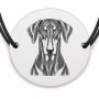 Brățară argint 925 · bănuț portret de Doberman