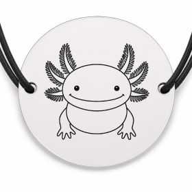 Brățară argint 925 · bănuț axolotl