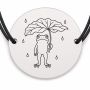 Brățară argint 925 · bănuț broscuță cu frunză-umbrelă