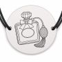 Brățară argint 925 · bănuț flacon de parfum cu fundiță