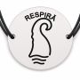 Brățară argint 925 · bănuț val cu mesajul „Respiră"