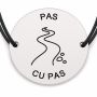 Brățară argint 925 · bănuț cărare cu mesajul „Pas cu pas"