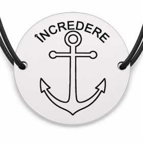 Brățară argint 925 · bănuț ancoră cu mesajul „Încredere"