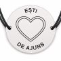Brățară argint 925 · bănuț inimă cu mesajul „Ești de ajuns"
